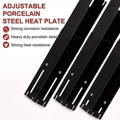 Premium Porcelain Grill Burner Covers – 5-Pack for Long-Lasting Performance