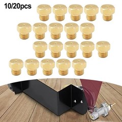 LP Gas Nozzle Kit Brass 0.8mm Orifice 10 or 20 Pack for BBQ Grill Adaptation