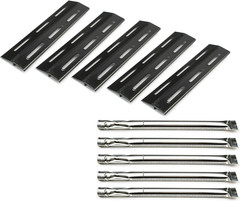 Parts Kit DG113 for Kenmore Grill – 5 Burners + 5 Heat Plates, Stainless Steel