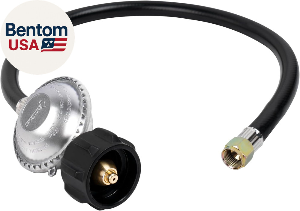 2 Feet Propane Regulator and Hose, Replacement Grill Part for Weber Spirit/Genes