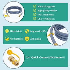 10FT Hose & Quick Connect for Blackstone 28″ & 36″ Griddles