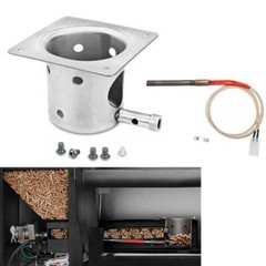 Fire Burn Pot and Hot Rod Igniter for Pit Boss and Traeger Wood Pellet Grills