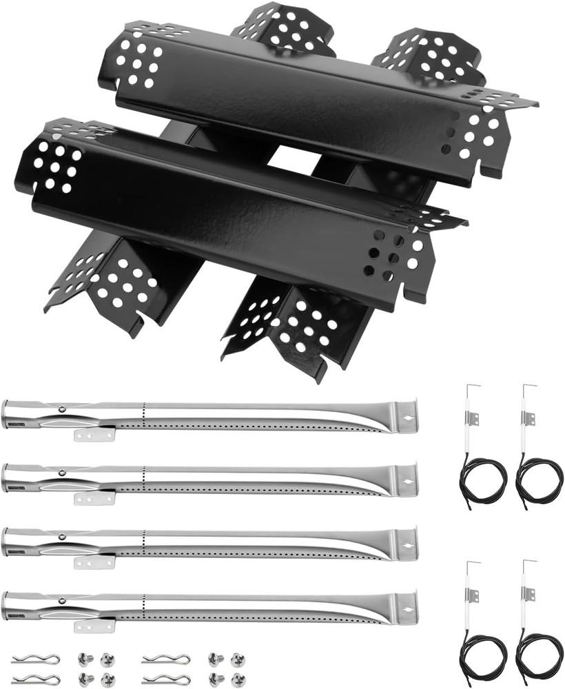 Grill Heat Shield Plates Burner Cover Burner Tubes Grill Ignitors for Nexgrill