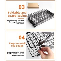 234 Tier Collapsible Cooling Rack for Baking Folding Stackable Roasting Rack