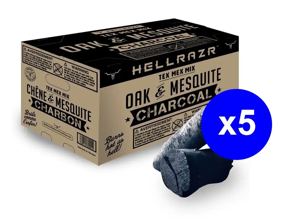 OPMOD HellRazr Tex Mex Mix O/Mesquite Charcoal, 20 lbs, : TEXMEX-C-BOX-20-KIT1