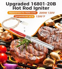 Upgraded 16801-20B Hot Rod Igniter Kit – 200W 120V, 1,200°F High-Temp Ignition