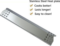 Parts DP130 4-Pack Stainless Steel Heat Shield 14 9/16″ x 3 3/8″ Replacement for