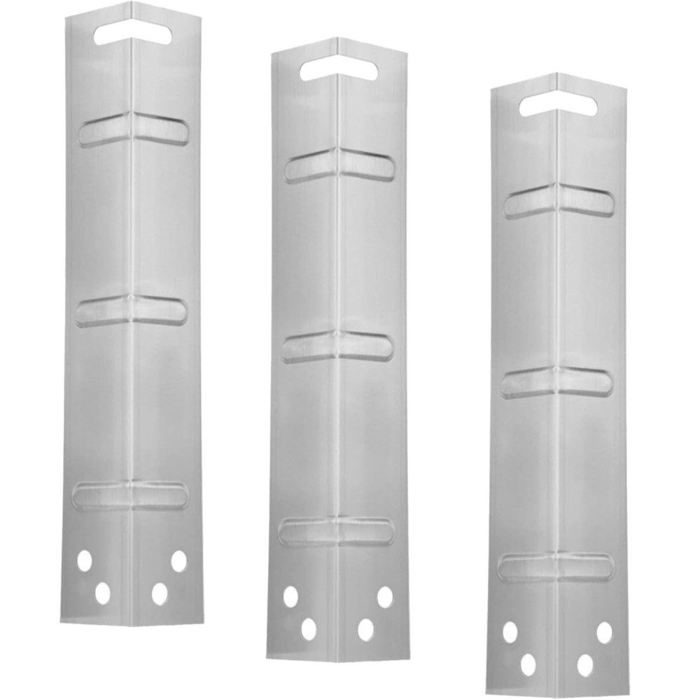 Set of Three Stainless Steel Heat Plates for 3 Burner Walmart Expert Grill Model
