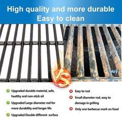Set of 4 Cast Iron Grill Grates for Oklahoma Joe’s Longhorn Series