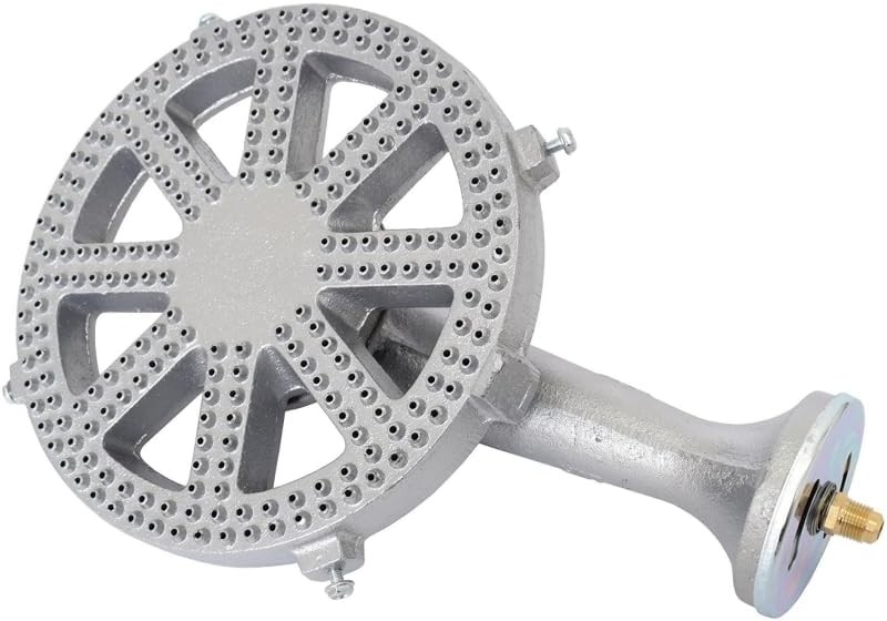 Cast Iron Propane Burner Head with Brass Fitting Orifice (SH16-DIY Burner)