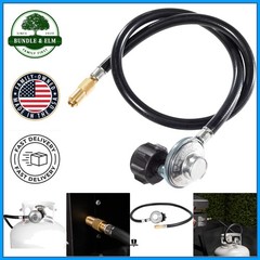 3-Foot Propane Adapter Hose for Gas Grill with Weather Resistant Regulator
