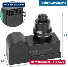 Grill Igniter Kit Replacement Parts – for Charbroil, Expert Grill, Dyna Glo, Ken