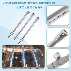 Grill Parts Kits for Landmann-US 3 Burner 42170 42172 966686, Stainless Steel…