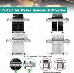 Full-Size Griddle Inserts for Weber Genesis 300 Gas Grills Models 25″x19.4″x3″