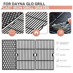 DGH450CRP Cooking Grates for Dyna-Glo Gril, Fits DGH450CRP-D 3PC-Grill Grates