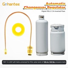 15-Inch Copper Propane Regulator Pigtail with Flare & POL Fittings
