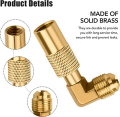 Propane Elbow Adapter, Low Pressure 3/8″ Male Flare Propane Elbow Fitting for Bl