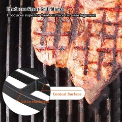KAMaster 18 inches Cast Iron Cooking Grids Grates for Large Big Green Eggs,Ca…