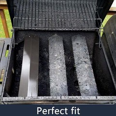 16 9/16 inch Porcelain Steel Heat Plates Replacement for Chargriller 5030 Dua…