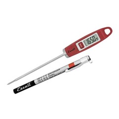 Escali DH1 Gourmet Digital Meat Thermometer with Extra Long Standard, Red