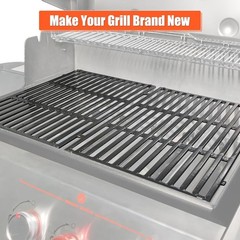 18.75″ Grill Grates for Weber Genesis – 2 Porcelain-Enameled Cast Iron Grates