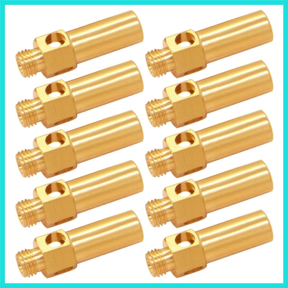 10PCS Brass Burner Jet Nozzle for Cast Iron Burner Propane Natural Gas