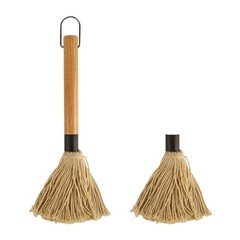 11.2 Inch BBQ Mop Brushes for Sauce, Grill Basting Mop Wooden Long Handle BBQ…