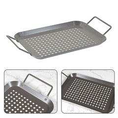 BBQ Pan Set BBQ Accessories Carbon Steel Material Compact Size Non-stick Coating
