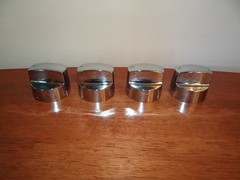 Dyna-Glo Grill Knobs Plastic Chrome Gas Grill BBQ Burner Knobs SET OF 4 OEM