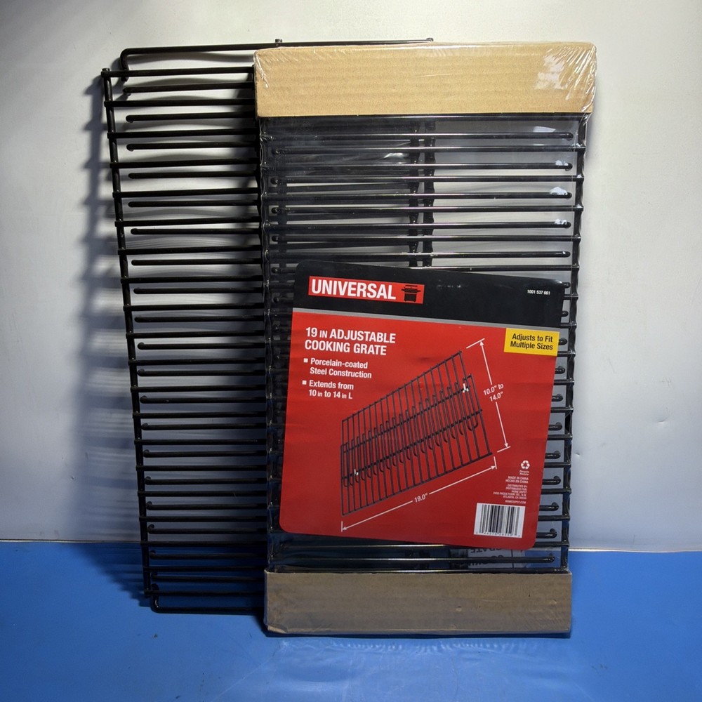 Lot of 2 Universal 19” Adjustable Cooking Grates BBQ Grill Grids New