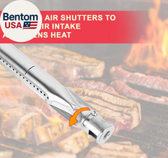 17″ Grill Burners Replacement for Members Mark GR2039201-MM-00 BBQ Parts, Stainl