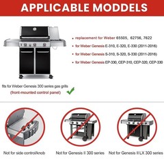 Flavorizer Bars Heat Deflectors for Weber Genesis 300 E310 E320 E330 Set