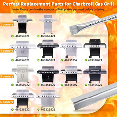 Burner Heat Plate Igniter Kit for Charbroil Performance 4&5 Burner 463365021 BBQ