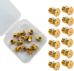12 Pack Grill Propane Gas Orifice Nozzle Conversion Kit – DIY Burner Brass Jet N