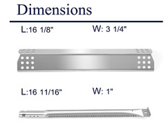 5-PK Jenn-Air Gas Grill 720-0709, 720-0709B, 720-0727, Burner BBQ Replacement