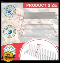 Weber Spirit Grill Warming Rack: Stainless Steel, for 300 Series (2013-2017)