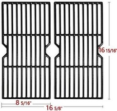 Durable Porcelain Cast Iron Grill Grates for 2-Burner Charbroil & Thermos Models