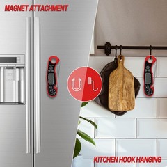 Meat Thermometer Digital for Grilling and Cooking – ANDAXIN Red/Black