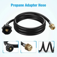 QCC Propane Adapter Hose LP Tank 1lb to 20lb Converter for Weber Q Gas Grill 6FT
