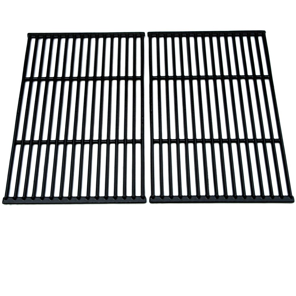 Grill Grates BBQ Grate Grid 19×25 2pcs Porcelain Coated Cast Iron Replacement