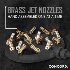 Concord Cast Iron Jet Burner Single Propane Outdoor Burner Head Assembly Brass