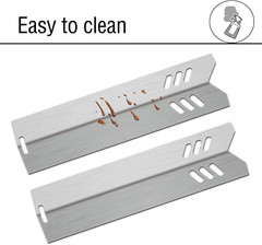 14 3/16” Grill Heat Plates Shield Heat Tent Burner Cover BBQ Gas Grill Parts for