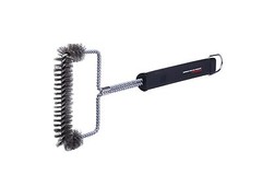 SS Brush for Charbroil, Big Green Egg Charcoal, Weber BBQ Grill + Nylong Bag