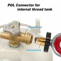 12ft High Pressure Adjustable Propane Gas Regulator with Braided Hose Indicator