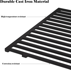 Cast Iron Grill Grates Replacement for Weber Genesis II LX 400 E/S 440 410 3Pack