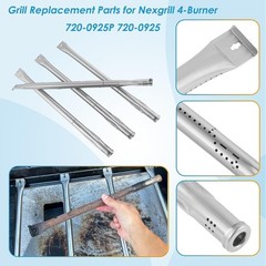 Durable Cooking Grates & Burners for Nexgrill 4-Burner Models – Easy Install