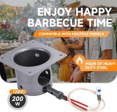 Complete Fire Burn Pot Assembly with Ignitor for Traeger & Pit Boss Owners