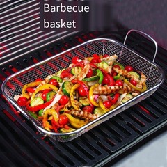 Stainless Steel Vegetable Grill Basket 15 By 11 Inch For Outdoor Grill