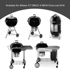 22″ Hinged Cooking Grate for Charcoal Grill, Replacement BBQ Grate for One-Touch