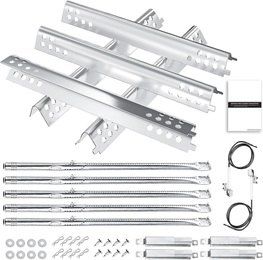 Grill Replacement Parts Kit for Char-Broil 4 and 5 Burner Grills | Burners, Heat